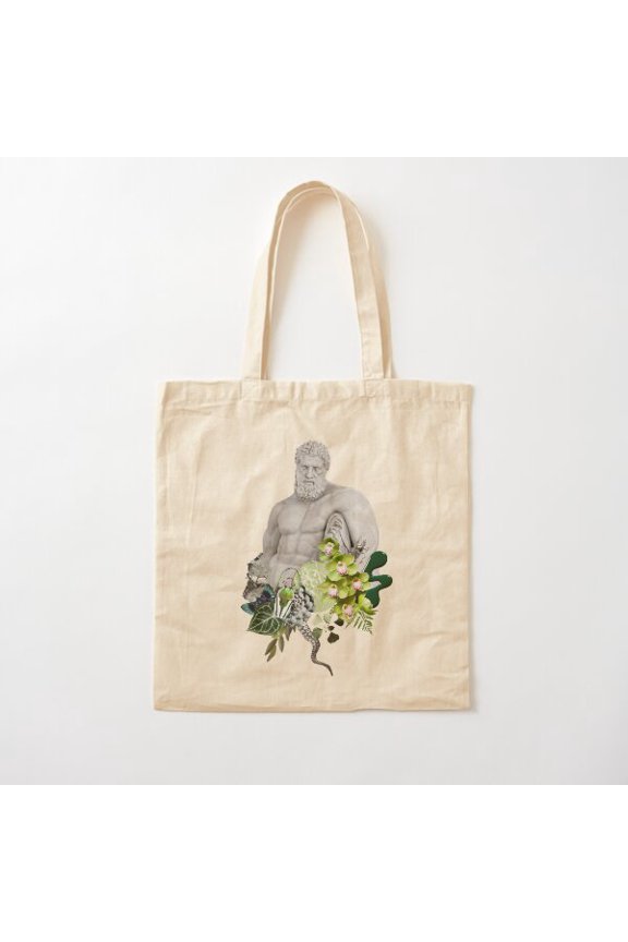 Statues Collection, Green Edition Canvas Tote Bags, Reusable Shopping Bag