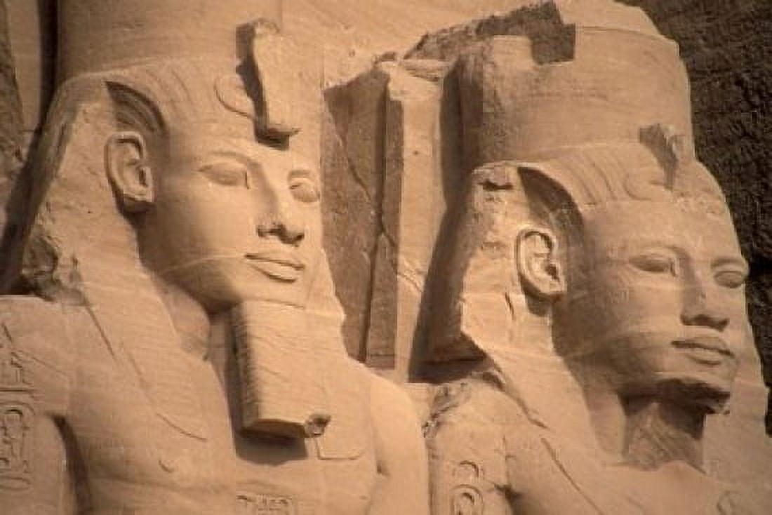 Statues of Ramses II Abu Simbel Egypt Canvas Art - Cindy Miller Hopkins DanitaDelimont (36 x 24)