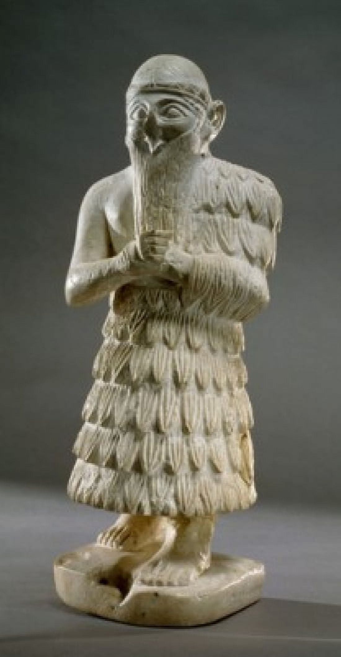 Statuette King of Mari 3000 BC Near Eastern Art Canvas Art - (18 x 24)