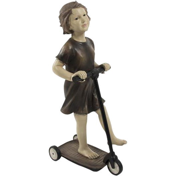 Statuette Statue Girl on Scooter Resin New ZT-2518