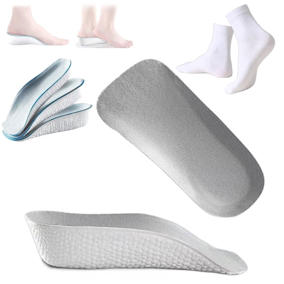 Staturelabs Shoe Inserts, Staturelabs Stratus Lift 2.0 Insoles, Seamlessly Hidden in Any Type of Shoe, Ultra Comfort Unisex rthopedic Height Increase Insoles for Men Women (Gray,1.37IN)