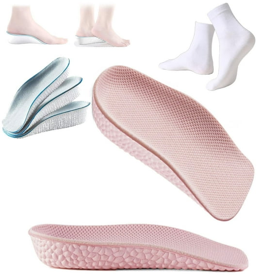 Staturelabs Shoe Inserts, Staturelabs Stratus Lift 2.0 Insoles, Seamlessly Hidden in Any Type of Shoe, Ultra Comfort Unisex rthopedic Height Increase Insoles for Men Women (Pink,0.59IN)