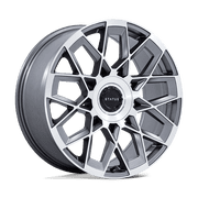 Status Cast Aluminum Wheel ST005 24x10 5x112/120 ANTHRACITE MIRRORED 20mm, ST005AD24105920