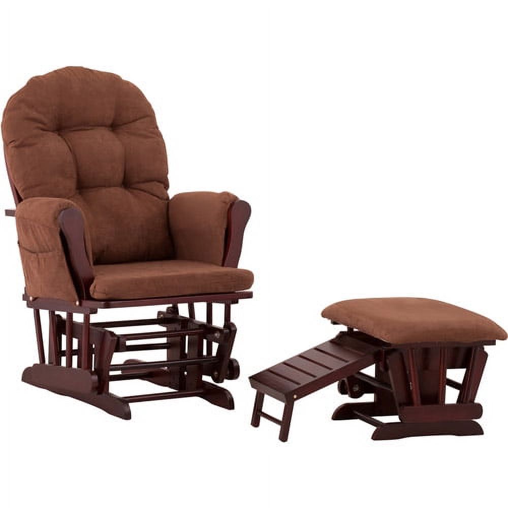 Status Roma Glider and Nursing Stool Ottoman, Cherry Finish, Choose