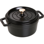 Staub 20cm Cast Iron Round Cocotte, Oven Safe, 2.2L, Black