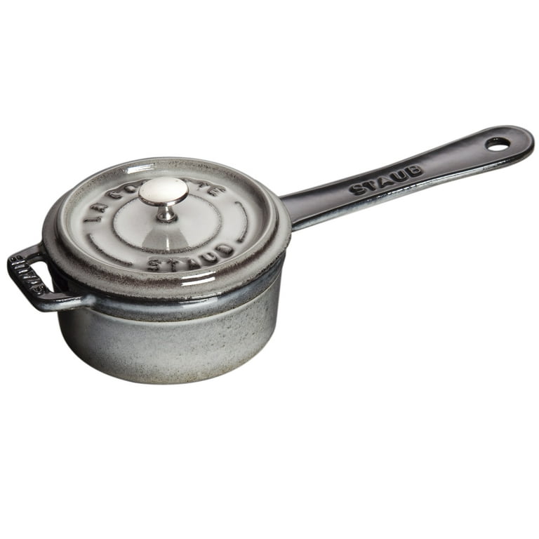 2-Cup Cast Iron Cooking Pot Mini-Cast Iron Soup & Stew Pot Small Cast Iron  Sauce