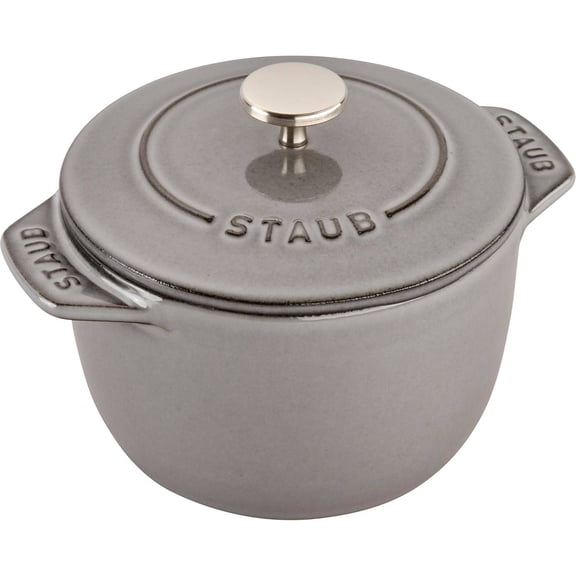 Staub Cast Iron 0.75-qt Petite French Oven - Graphite Grey