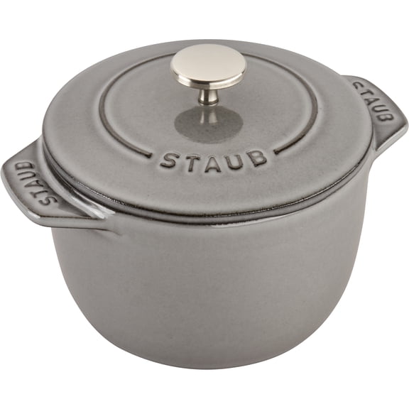 Staub Cast Iron 0.75-qt Petite French Oven - Graphite Grey