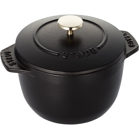 Staub Cast Iron 0.75-qt Petite French Oven - Matte Black