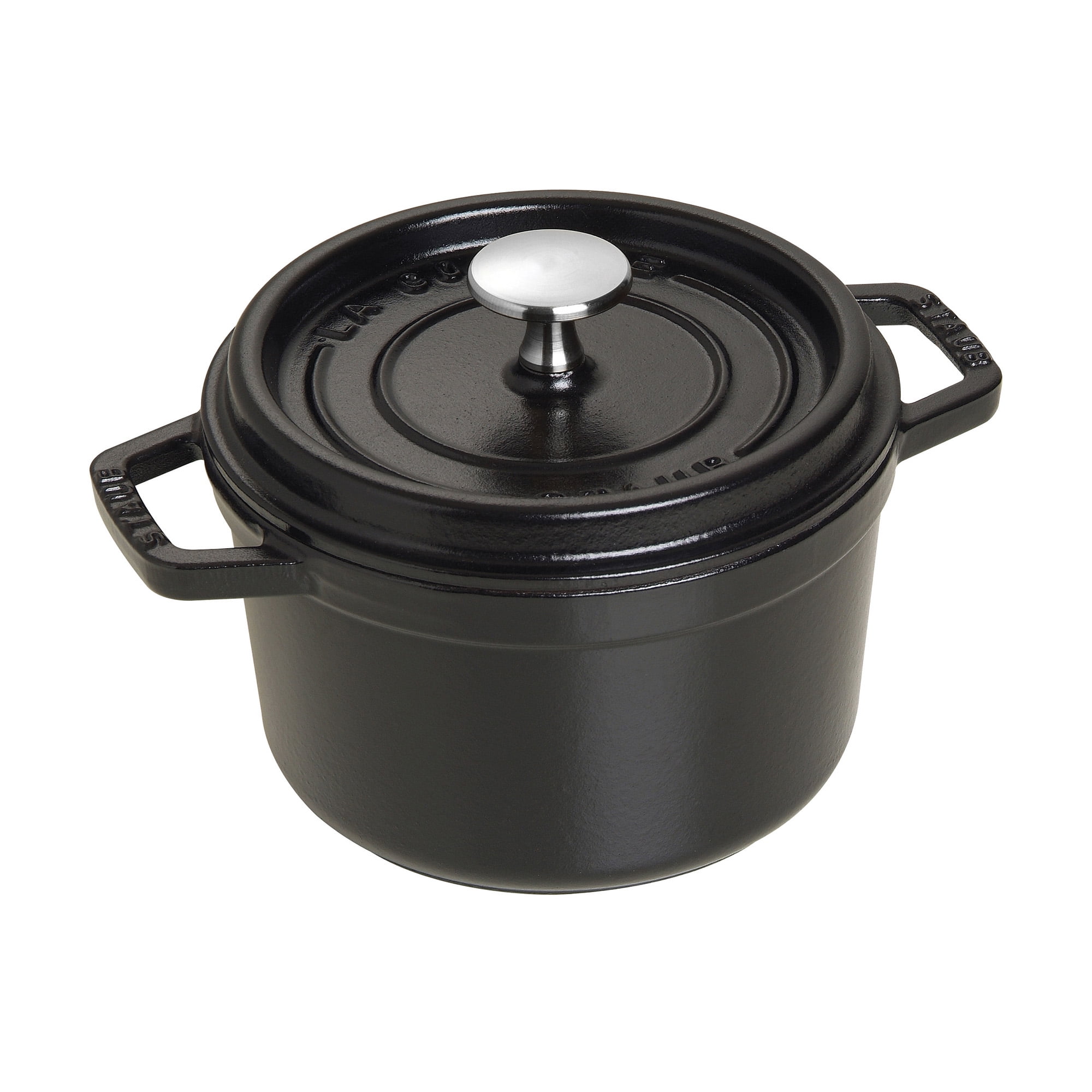 Staub Cast Iron 1.25-qt Round Cocotte - Matte Black - Walmart.com