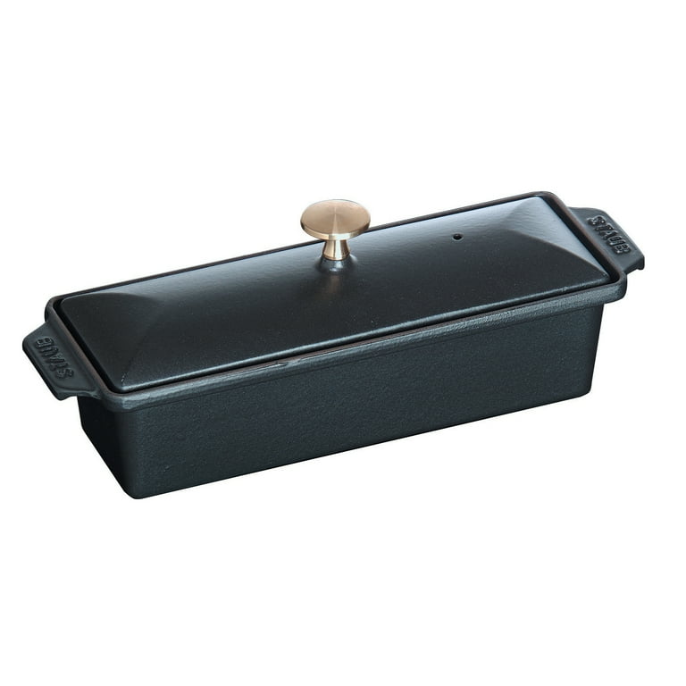 Staub Cast Iron 1.5-QT Large Rectangular Terrine - Matte Black