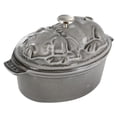 thumbnail image 1 of Staub Cast Iron 1-qt Pig Cocotte - Graphite Grey, 1 of 8