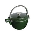 thumbnail image 1 of Staub Cast Iron 1-qt Round Tea Kettle - Basil, 1 of 4