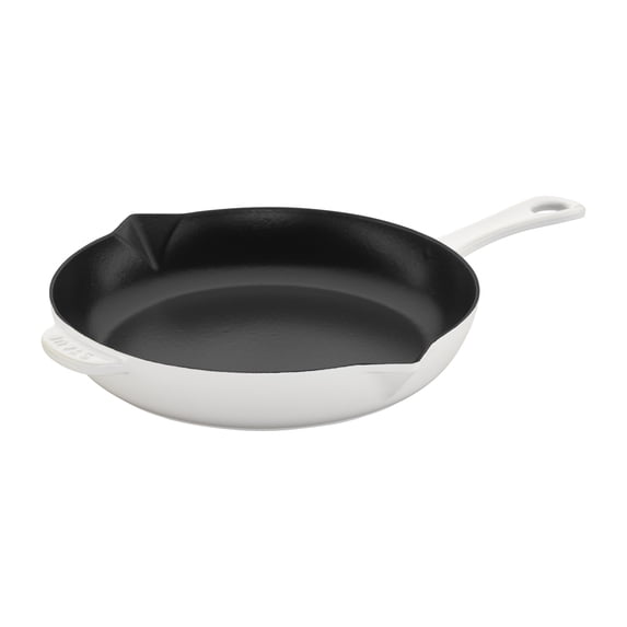 Staub Cast Iron 10" Fry Pan - White
