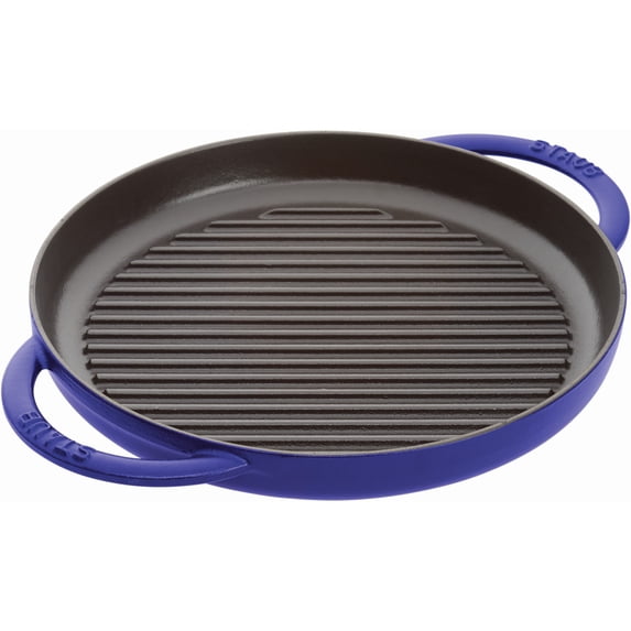 Staub Cast Iron 10" Pure Grill - Dark Blue
