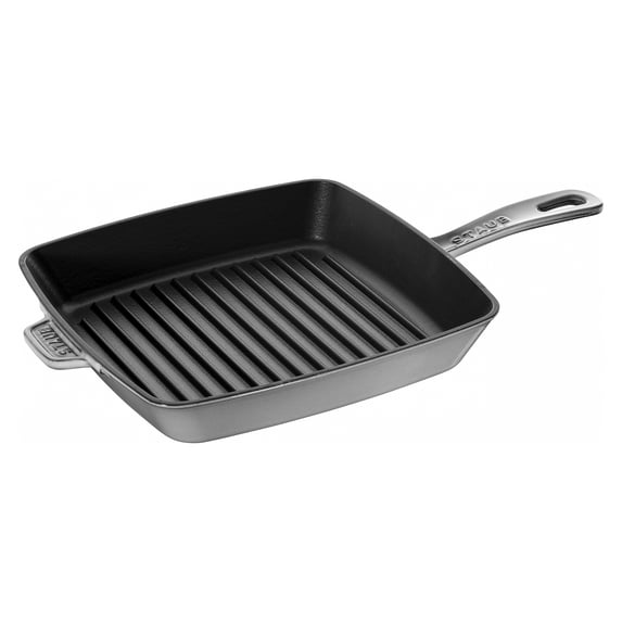 Staub Cast Iron 10-inch Square Grill Pan - Graphite Grey