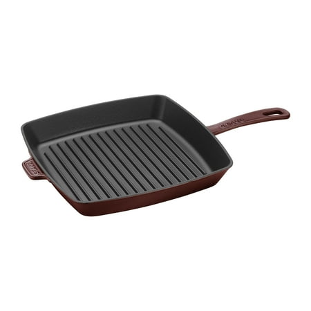 Staub - Cast Iron 10-inch Square Grill Pan - Grenadine