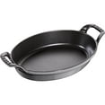 thumbnail image 1 of Staub Cast Iron 12.5-inch x 9-inch Oval Baking Dish - Graphite Grey, 1 of 2