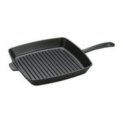 Staub Cast Iron 12-inch Square Grill Pan - Matte Black