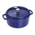 thumbnail image 1 of Staub Cast Iron 2.75-qt Round Cocotte - Dark Blue, 1 of 8