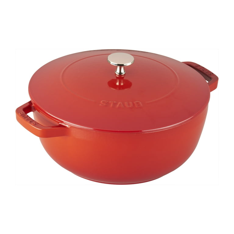 Staub Cast Iron 3.75-qt Essential French Oven - Cherry - Walmart.com