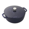 thumbnail image 1 of Staub Cast Iron 3.75-qt Essential French Oven Rooster - Dark Blue, 1 of 7
