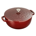 thumbnail image 1 of Staub Cast Iron 3.75-qt Essential French Oven with Lilly Lid - Grenadine, 1 of 6