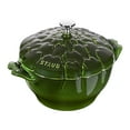 thumbnail image 1 of Staub Cast Iron 3-qt Artichoke Cocotte - Basil, 1 of 10