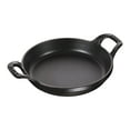 thumbnail image 1 of Staub Cast Iron 4.5" Mini Round Gratin Baking Dish - Matte Black, 1 of 4