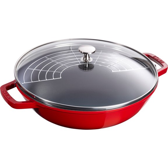 Staub Cast Iron 4.5-qt Perfect Pan - Cherry