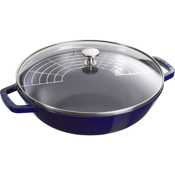 Staub Cast Iron 4.5-qt Perfect Pan - Dark Blue
