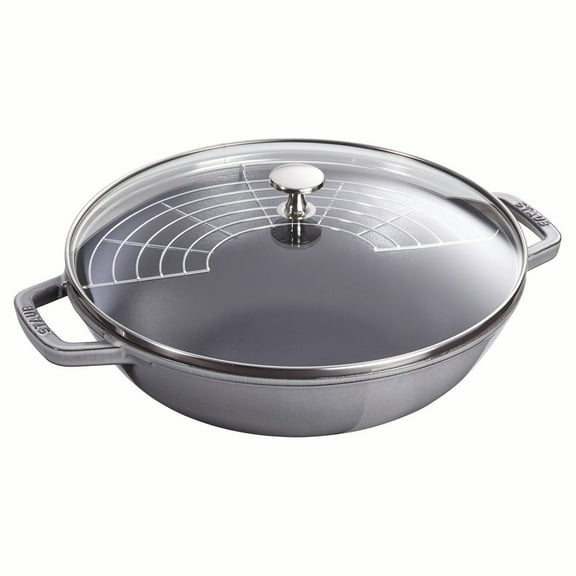 Staub Cast Iron 4.5-qt Perfect Pan - Graphite Grey