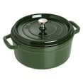 thumbnail image 1 of Staub Cast Iron 4-qt Round Cocotte - Basil, 1 of 12