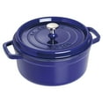 thumbnail image 1 of Staub Cast Iron 4-qt Round Cocotte - Dark Blue, 1 of 9