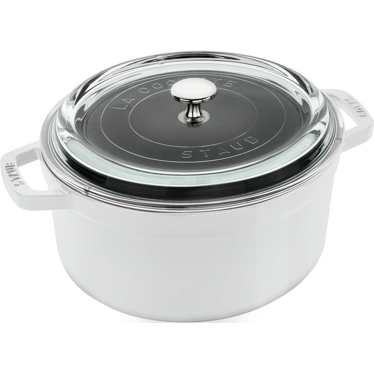 4 Qt. Round White Slow Cooker with Glass Lid 4 Qt. Round White Slow Cooker with Glass Lid