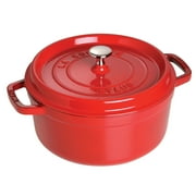 Staub Cast Iron 5.5-qt Round Cocotte - Cherry