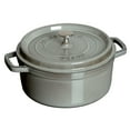 thumbnail image 1 of Staub Cast Iron 5.5-qt Round Cocotte - Graphite Grey, 1 of 9