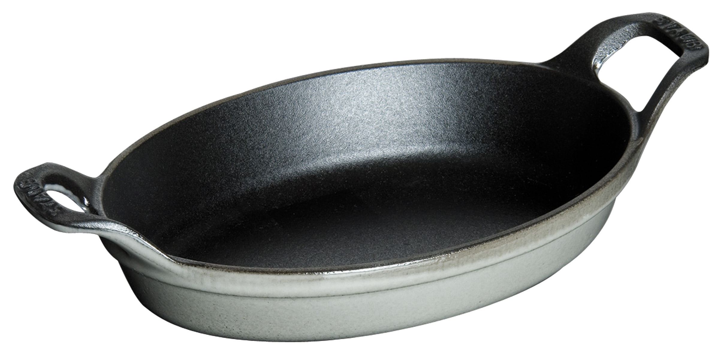 Enamelled Cast Iron 21cm Casserole Pan Grey
