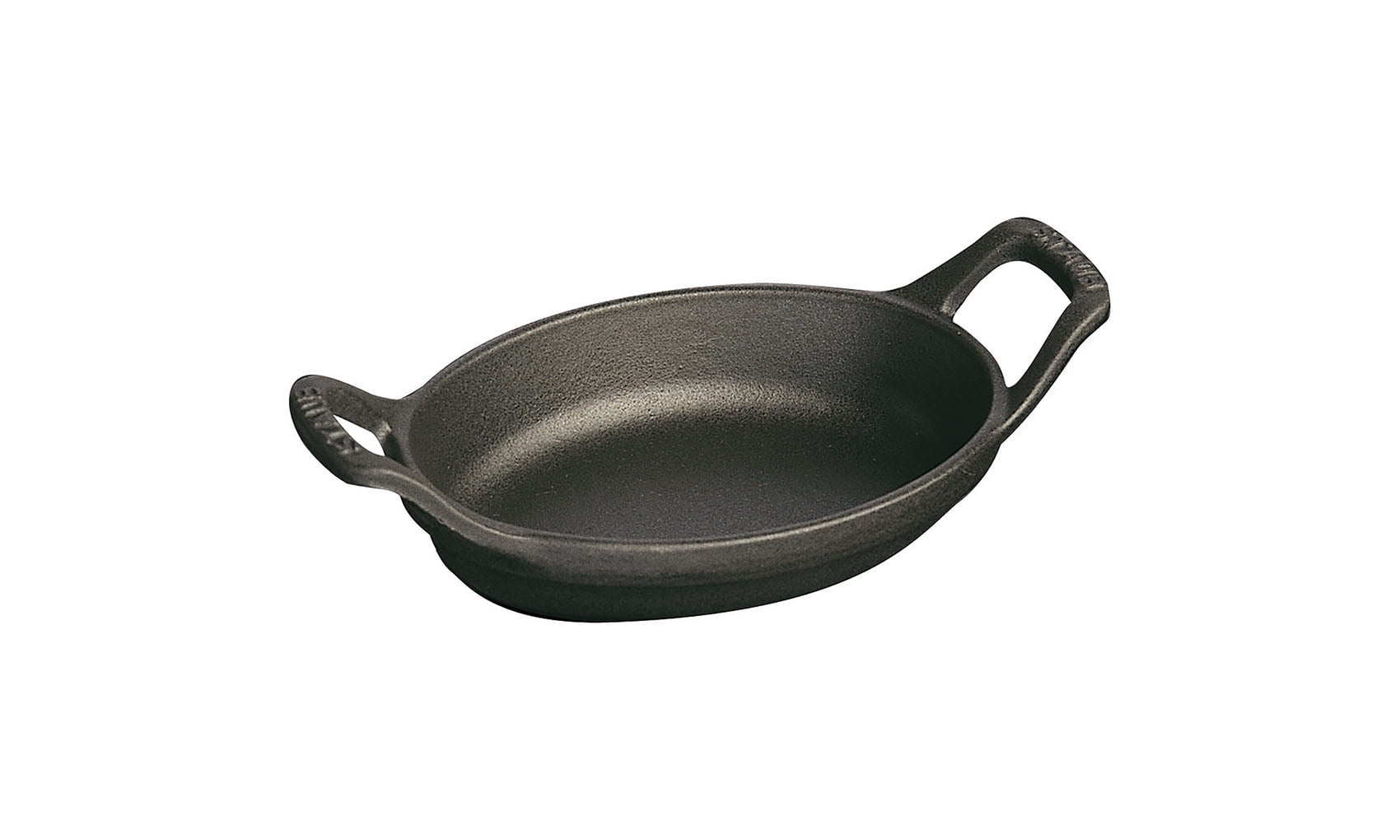 Staub Black Cast Iron Mini Oval Gratin Baking Dish
