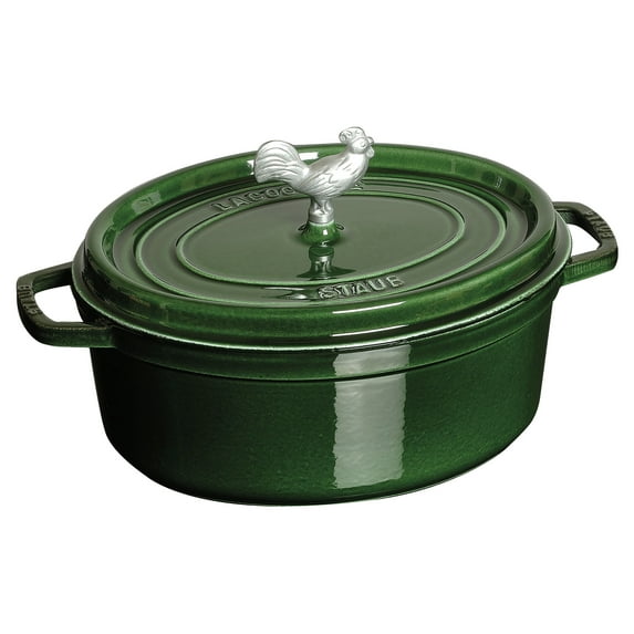 Staub Cast Iron 5.75-qt Coq au Vin Cocotte - Basil
