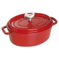 thumbnail image 1 of Staub Cast Iron 5.75-qt Coq au Vin Cocotte - Cherry, 1 of 3