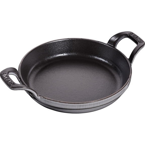 Staub Cast Iron 6" Round Gratin Baking Dish - Graphite Grey