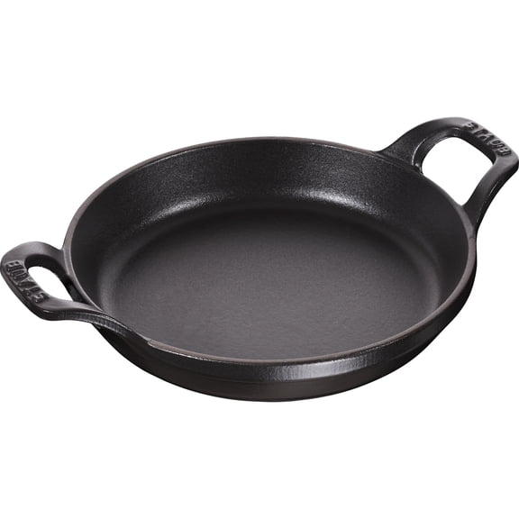 Staub Cast Iron 6" Round Gratin Baking Dish - Matte Black