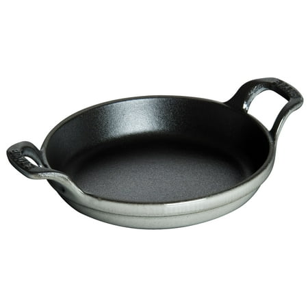 Staub Cast Iron 7.5" Round Gratin Baking Dish - Graphite Grey