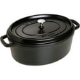 thumbnail image 1 of Staub Cast Iron 7-qt Oval Cocotte - Matte Black, 1 of 2