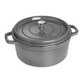 thumbnail image 1 of Staub Cast Iron 7-qt Round Cocotte - Graphite Grey, 1 of 11