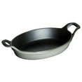 thumbnail image 1 of Staub Cast Iron 9.5" x 6.75" Oval Baking Dish - Graphite Grey, 1 of 4