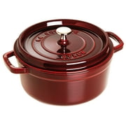Staub Cast Iron 9-qt Round Cocotte - Grenadine