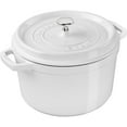thumbnail image 1 of Staub Cast Iron Dutch Oven 5-qt Tall Cocotte, Made in France, Serves 5-6, White, 1 of 9