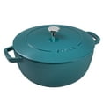 thumbnail image 1 of Staub Cast Iron Essential French Oven, Dutch Oven, 5-quart, serves 5-6, Made in France - Turquoise, 1 of 5